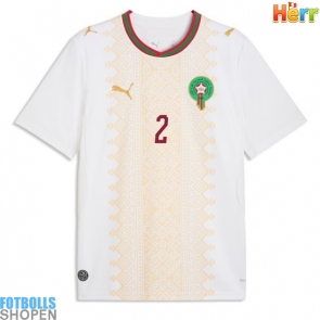 Billiga Marocko Achraf Hakimi #2 Bortatröja VM 2026 Kortärmad